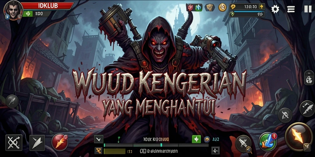Gameplay menegangkan dari IDKLUB dengan suasana horor yang mendalam.