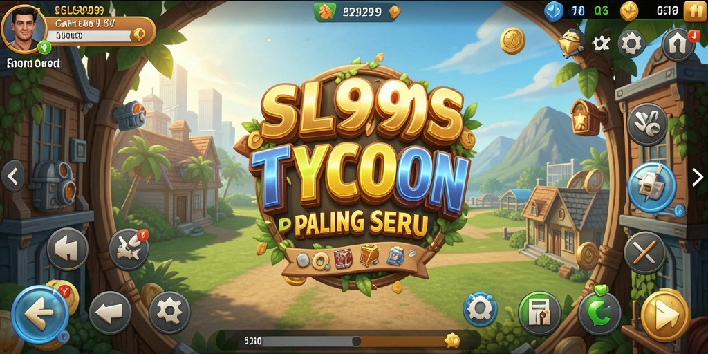 Screenshot gameplay SL999 menampilkan manajemen bisnis yang seru.